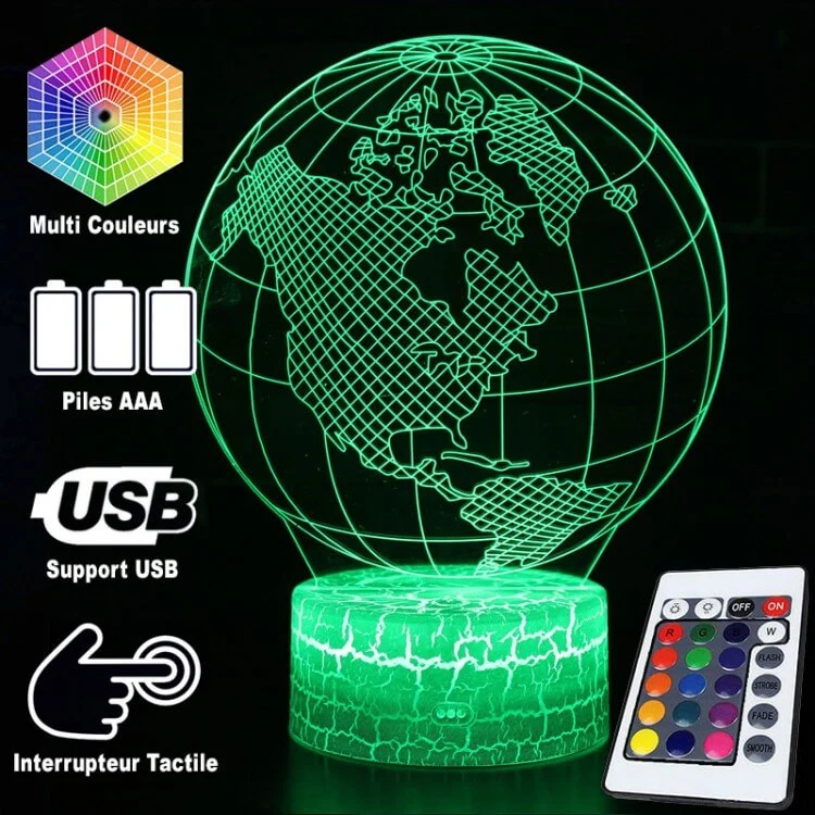 Lampe Monde Illusion 3D