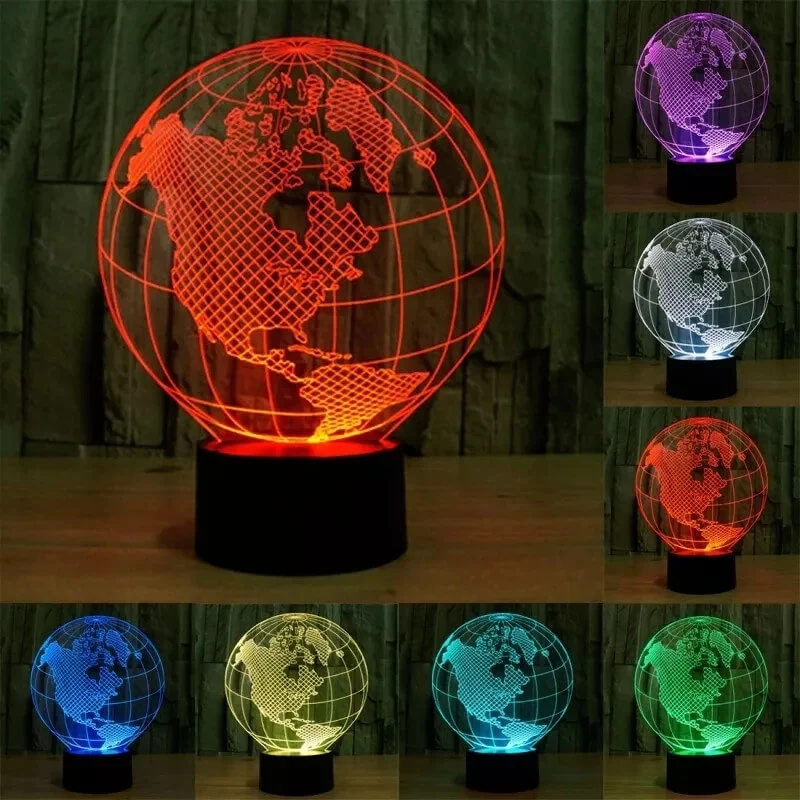 Lampe Monde Illusion 3D