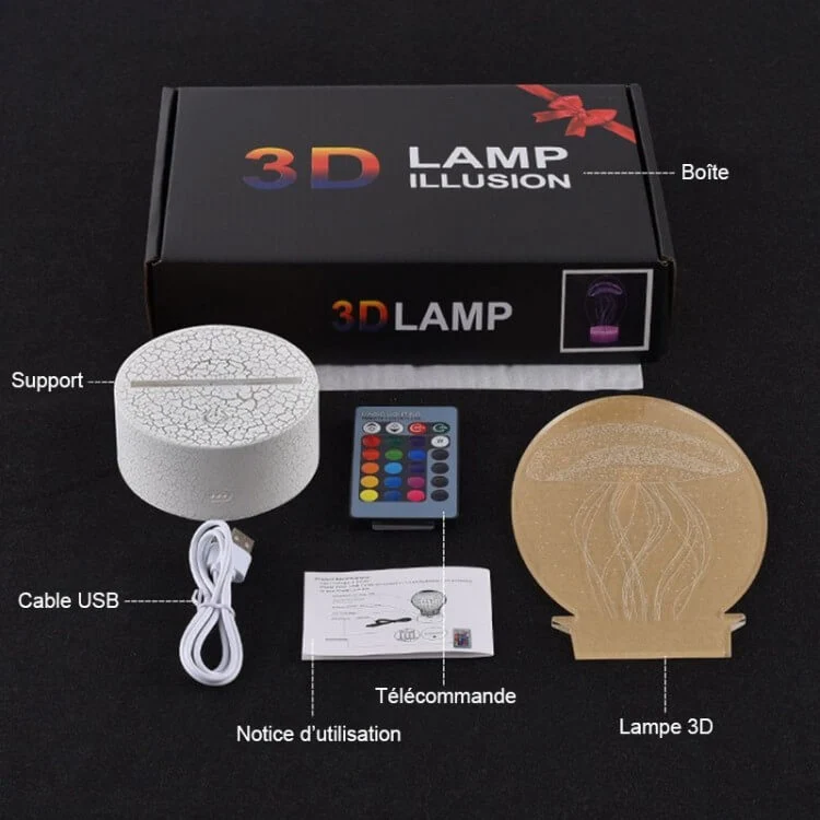 Lampe Monde Illusion 3D