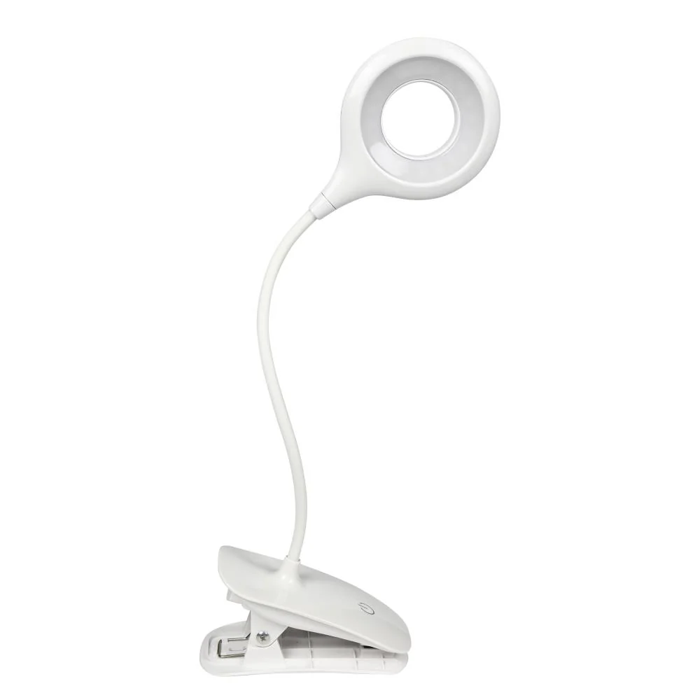 Lampe à pince à LED 3W rechargeable + dimmable