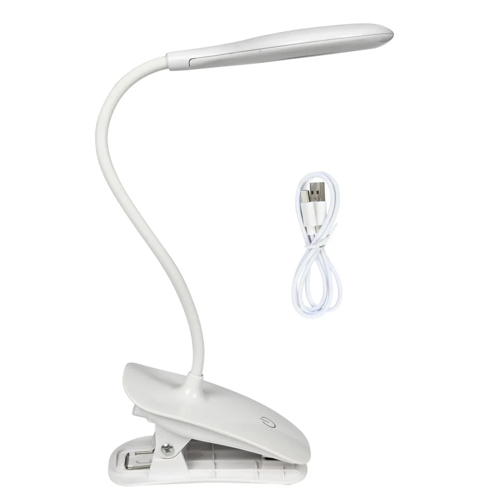 Lampe à pince à LED 3W rechargeable + dimmable