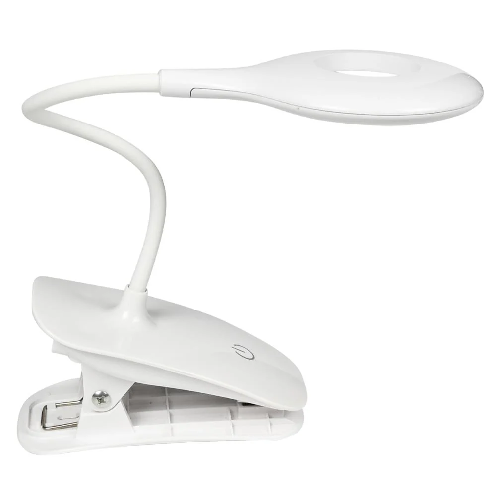 Lampe à pince à LED 3W rechargeable + dimmable