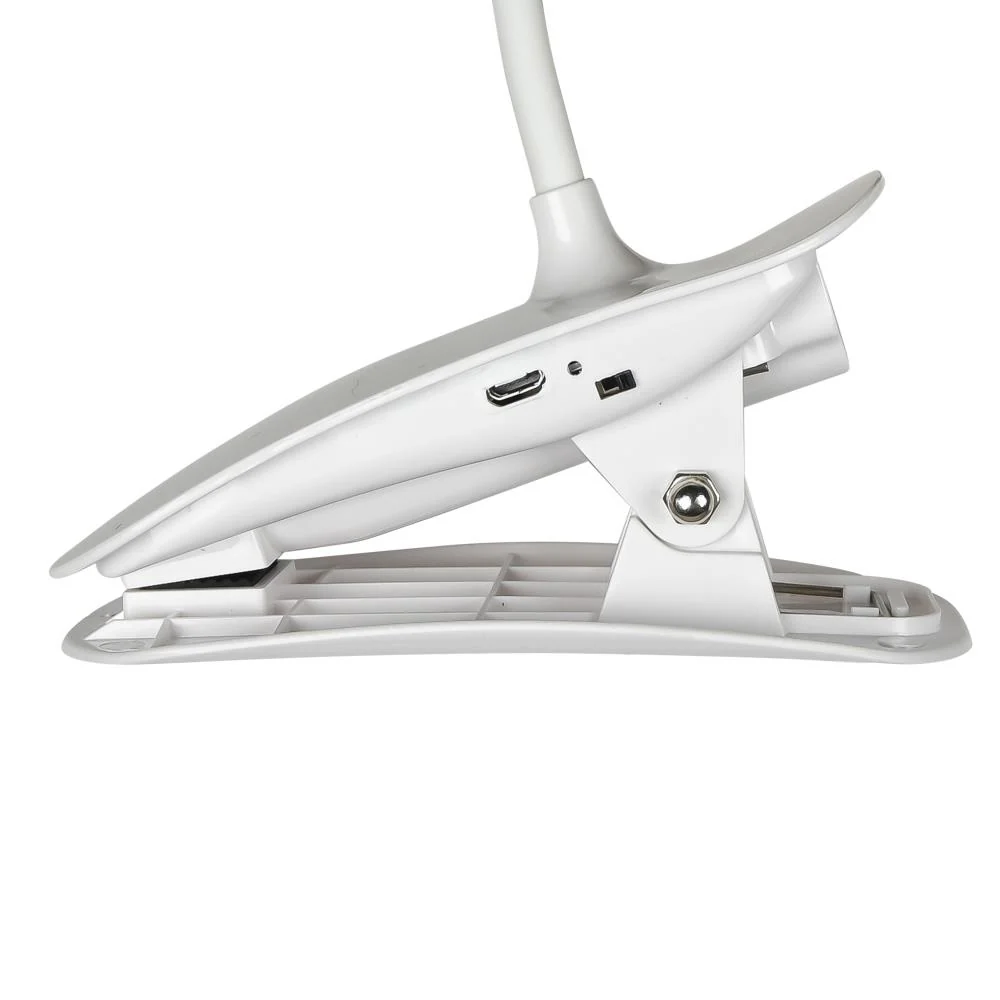 Lampe à pince à LED 3W rechargeable + dimmable