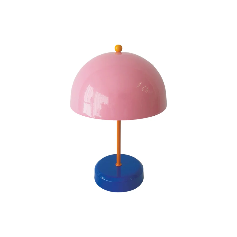 Lampe de table couleur goutte rose