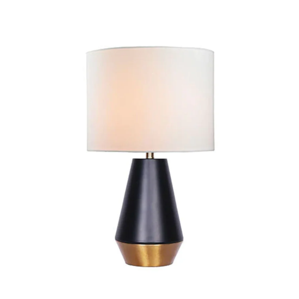 Lampe de table luce lumen simone noire et or
