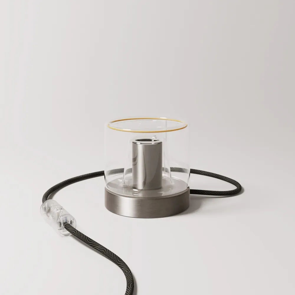 Lampe de table Posaluce Ghost - Titane satiné