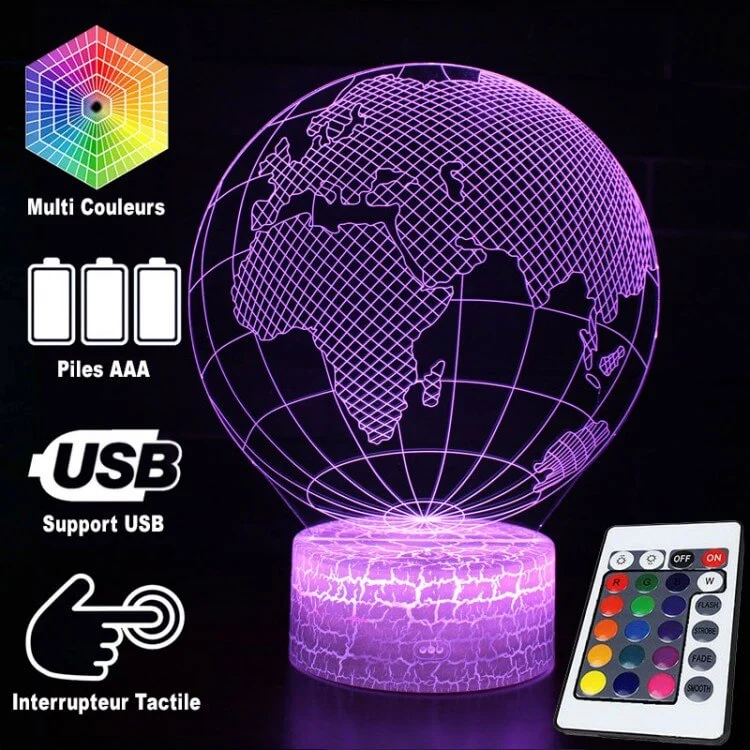 Lampe Terre Illusion 3D