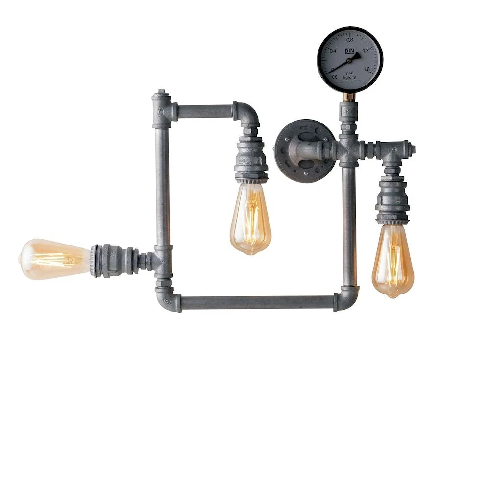 Flush mount ceiling lamp Luce Ambiente e Design AMARCORD Metal E27 Copper