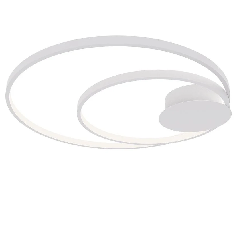 Flush mount ceiling lamp Luce Ambiente e Design DIEM aluminum LED White