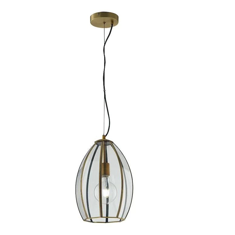 Pendant lamp Luce Ambiente e Design CHESTER brass E27