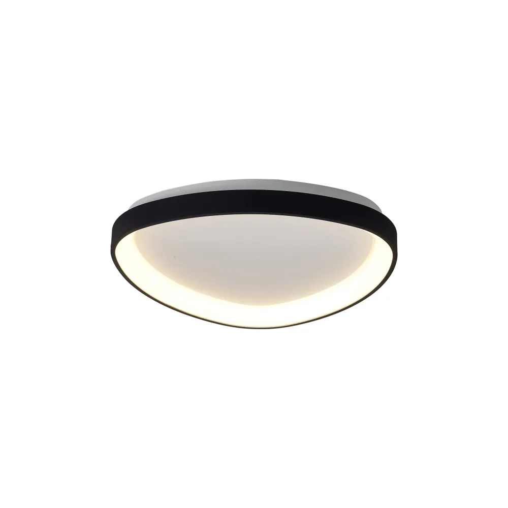 Mantra Niseko II Dimmable Triangular LED Ceiling Light Black 8630