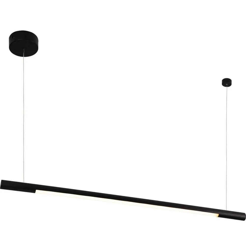Projecteur LED sur rail Maxlight Organic 1L, longueur 100 cm Black