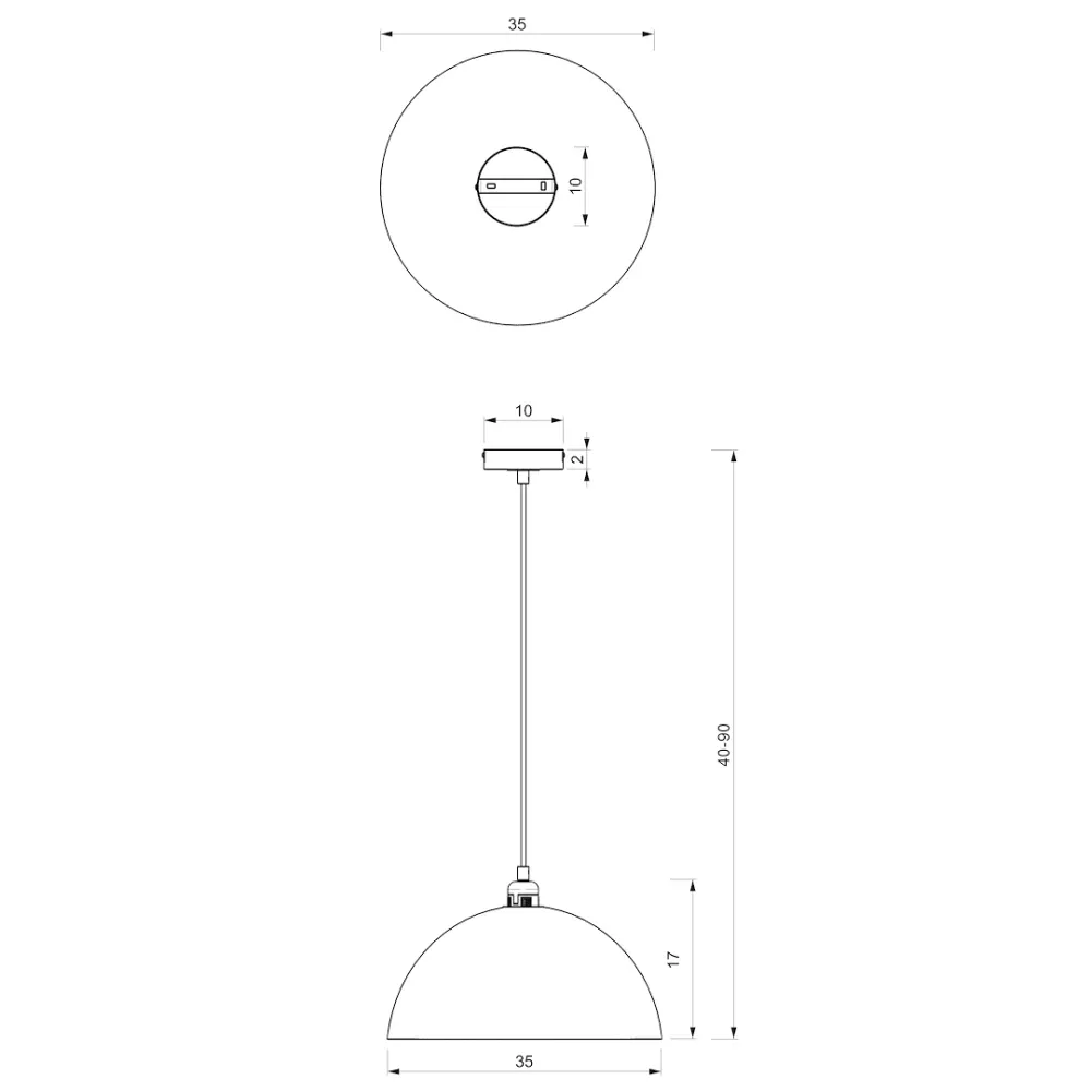 Milagro Beta 1L suspension E27