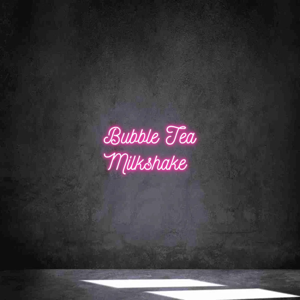 Néon personnalisé: Bubble Tea Milk...