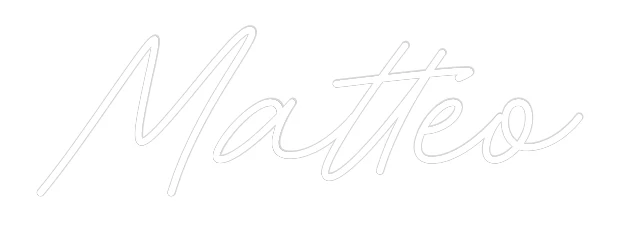 Néon personnalisé: Matteo