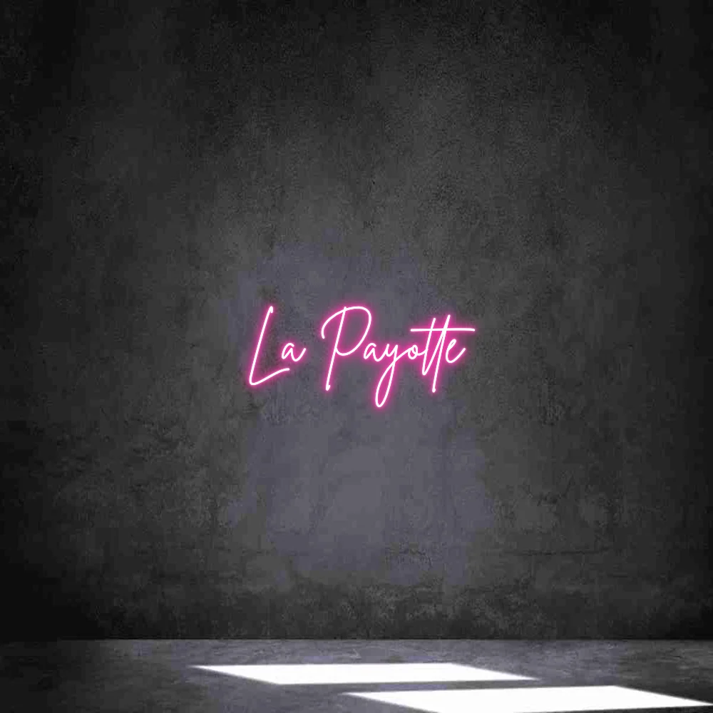 Néon personnalisé: La Payotte