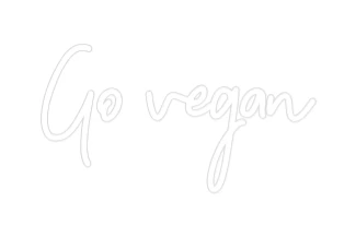Néon personnalisé: Go vegan