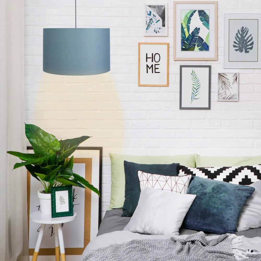 Plafonnier ø 40 cm Gris-Bleu