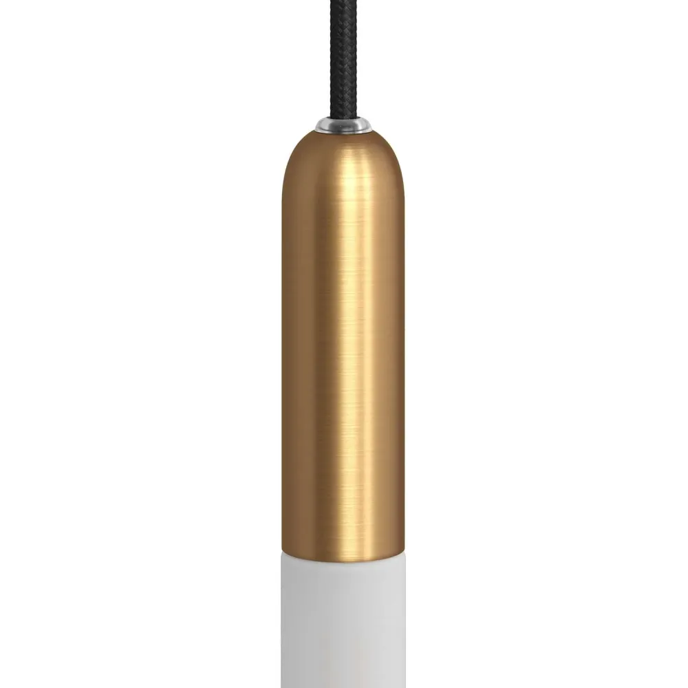 P-Light, kit douille métal UL E12 avec serre-câble caché - Bronze brossé