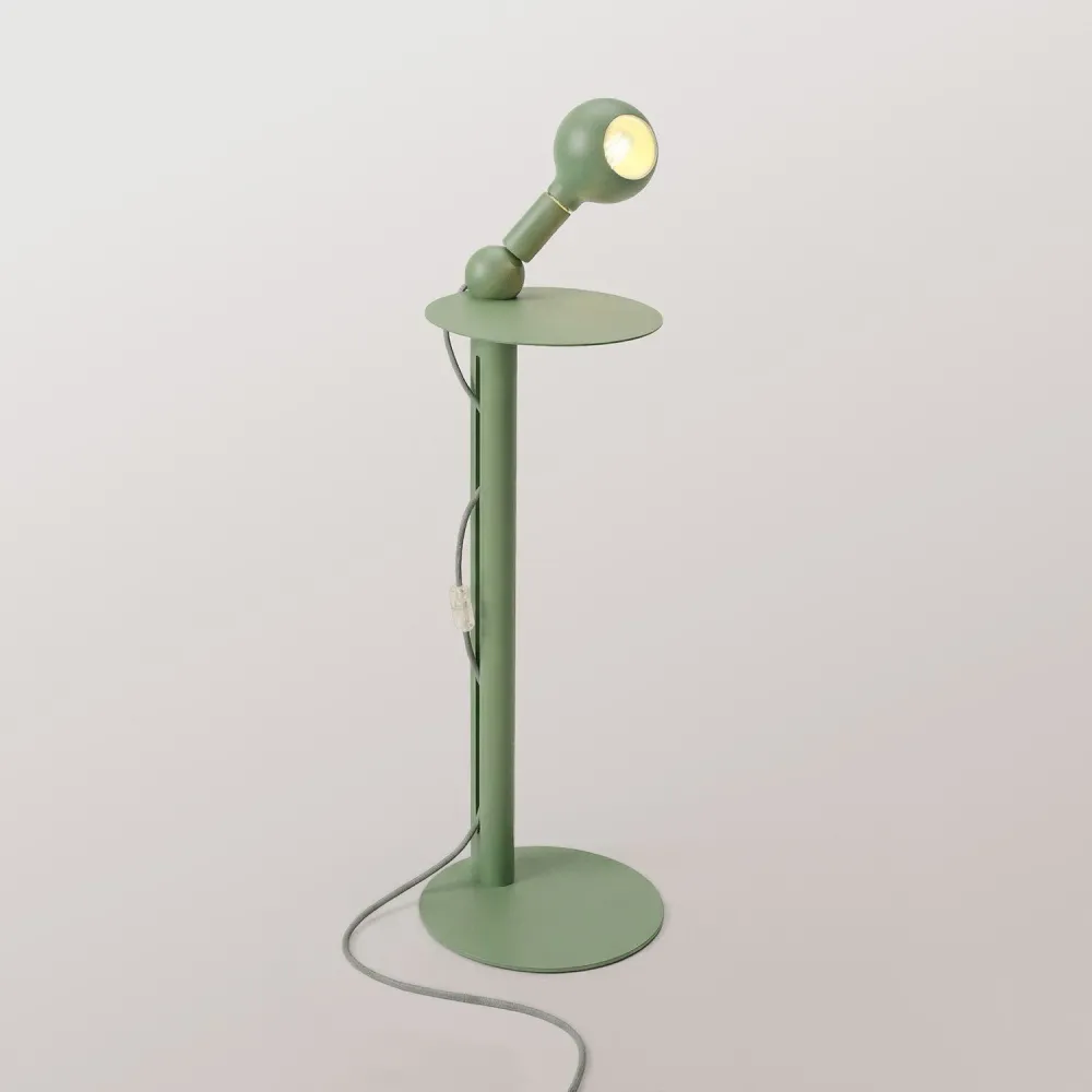 Rocco - Lampadaire avec Ampoule Camo - Vert