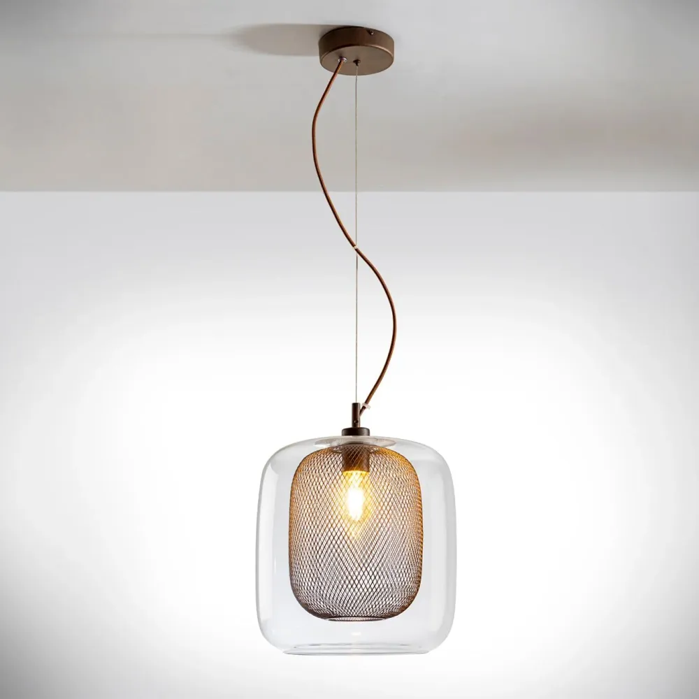 Suspension Schuller FOX 1L D 30cm, chocolat E27