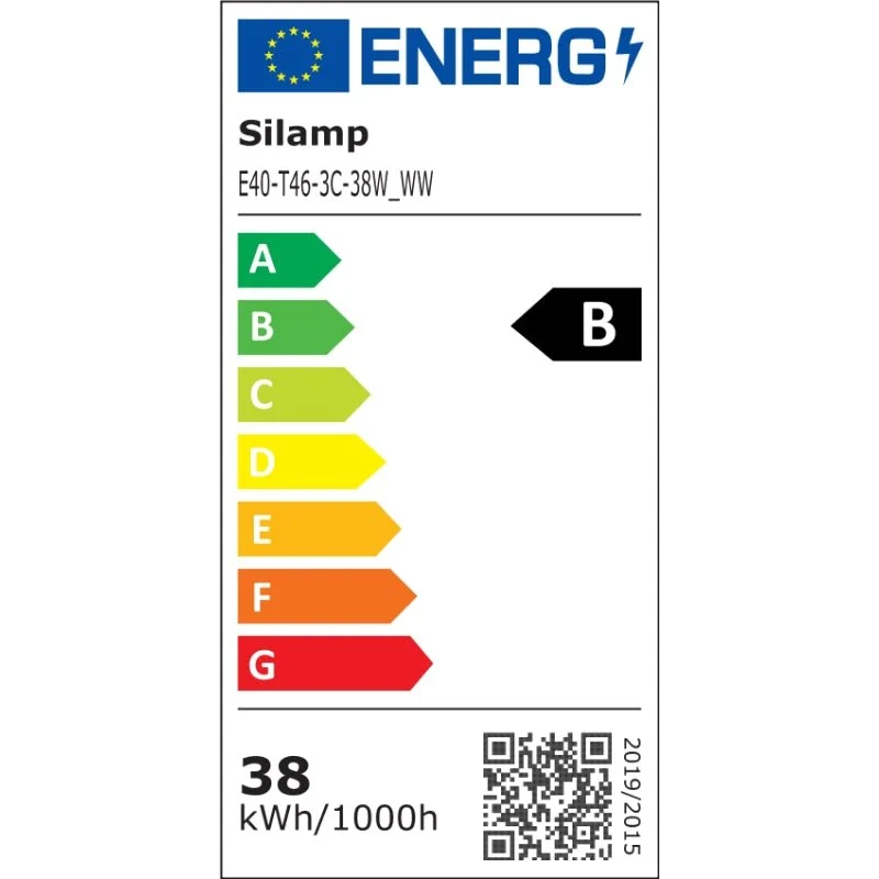 Ampoule LED Éclairage Public E40 38W 6500lm (Pack de 6) Silumen