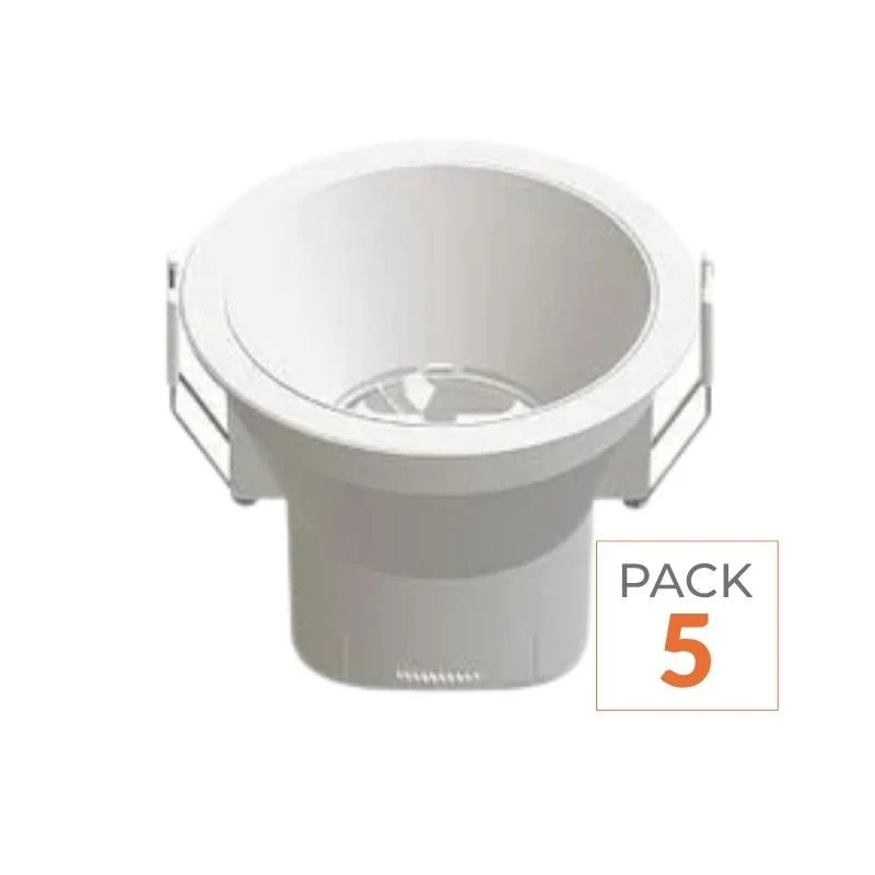 Spot LED Encastrable 9W IP44 Dimmable Blanc CCT Ø85mm - 3000K/4000K/6500K (Pack de 5) Silumen