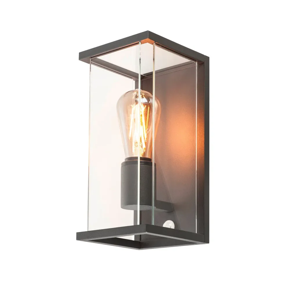 SLV Lampe d'extérieur QUADRULO SENSOR IP44 Anthracite
