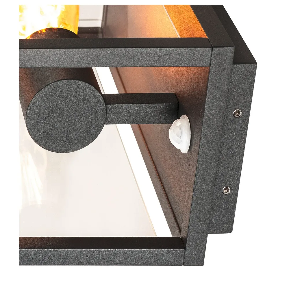 SLV Lampe d'extérieur QUADRULO SENSOR IP44 Anthracite
