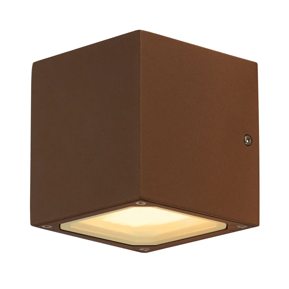 SLV Lampe d'extérieur SITRA CUBE IP44 Rouille