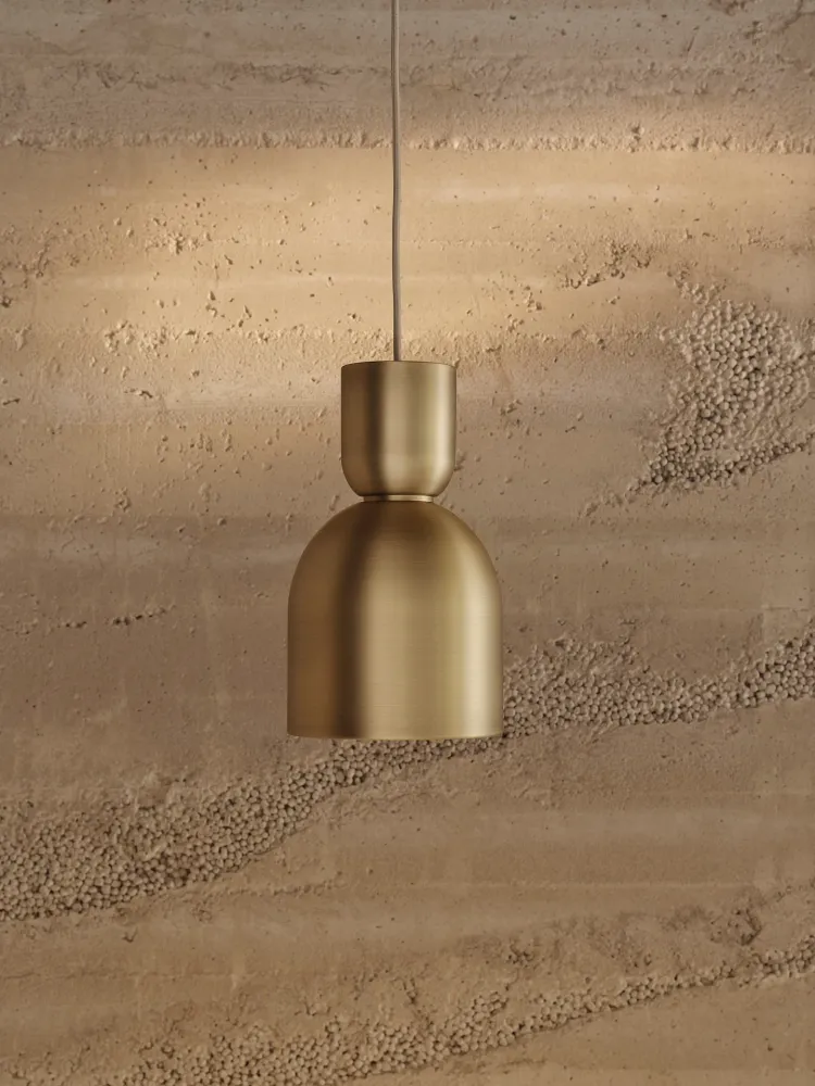 Socket Pendant Bell - Brass