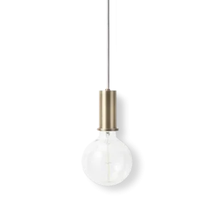 Socket Pendant Low - Brass