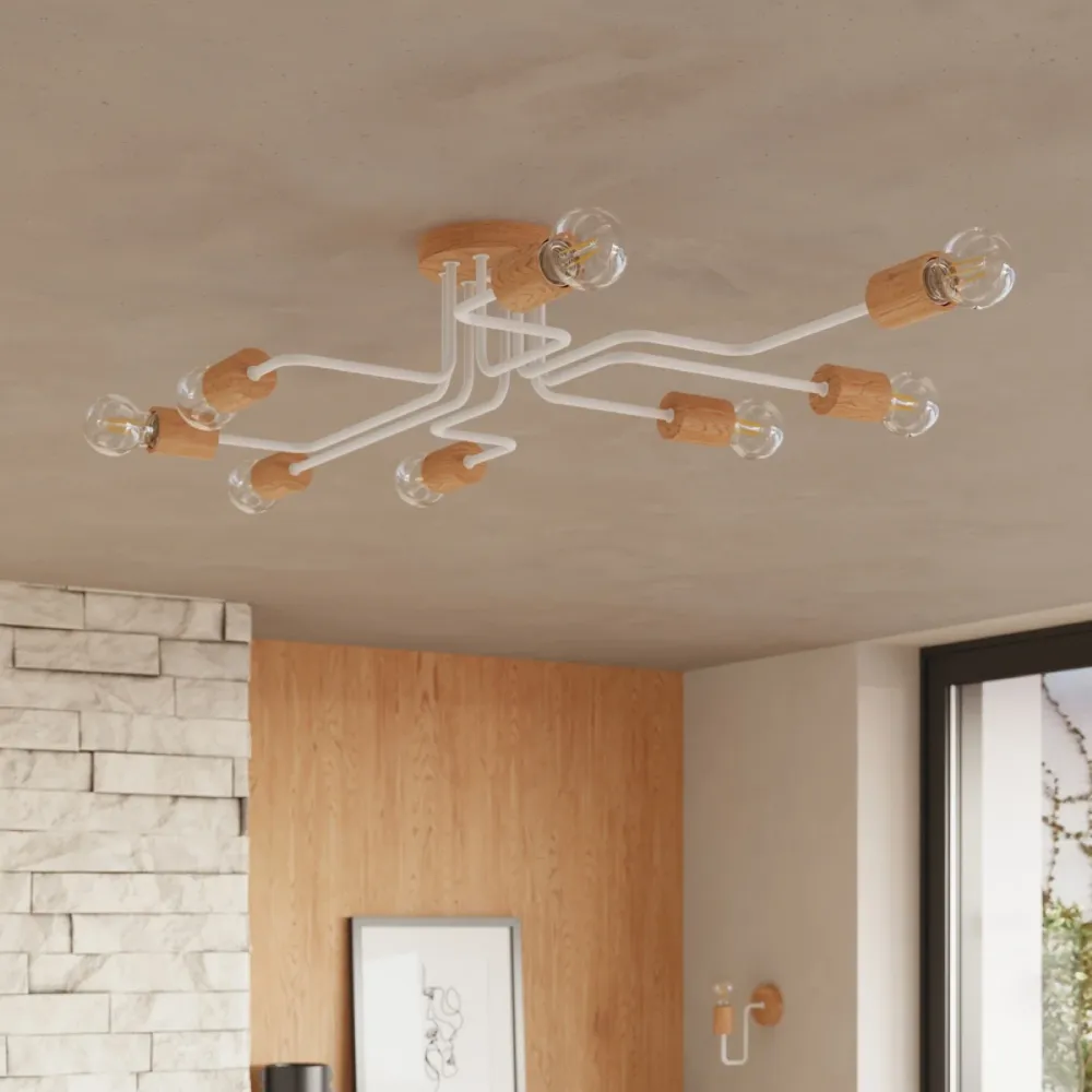 Lustre Sollux Lighting Timbo 6L E27 White