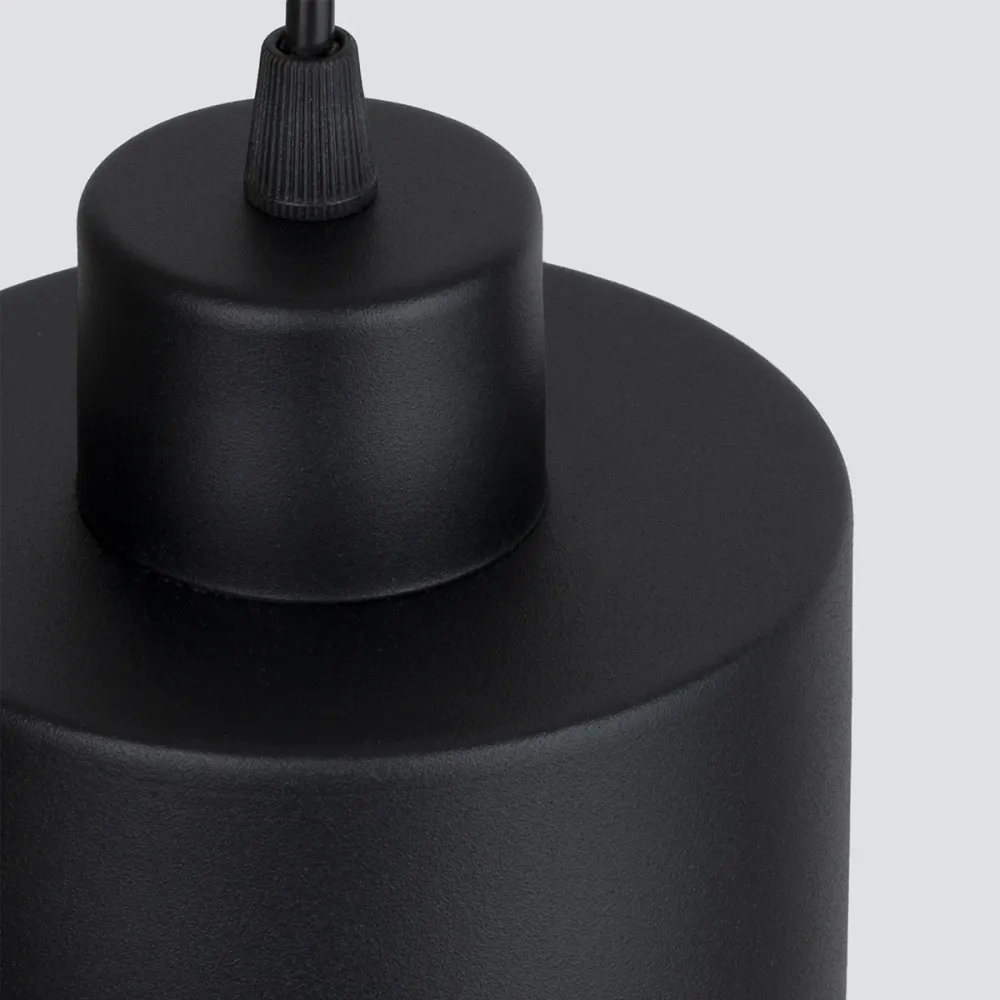 Suspension Sollux Lighting Savar 1L, culot E27, noire