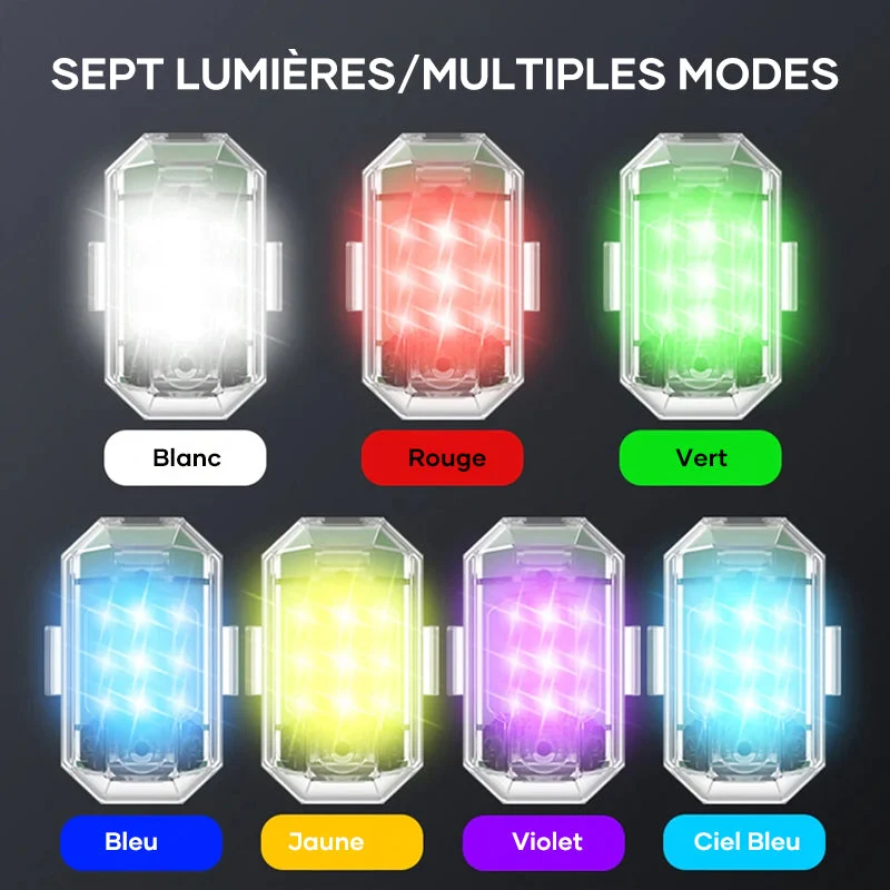 ✨✨Lampe Stroboscopique pour Moto Une sousoleil