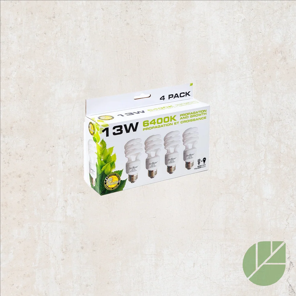 Ampoules fluocompactes (4x) 13W, 6400K Sunblaster