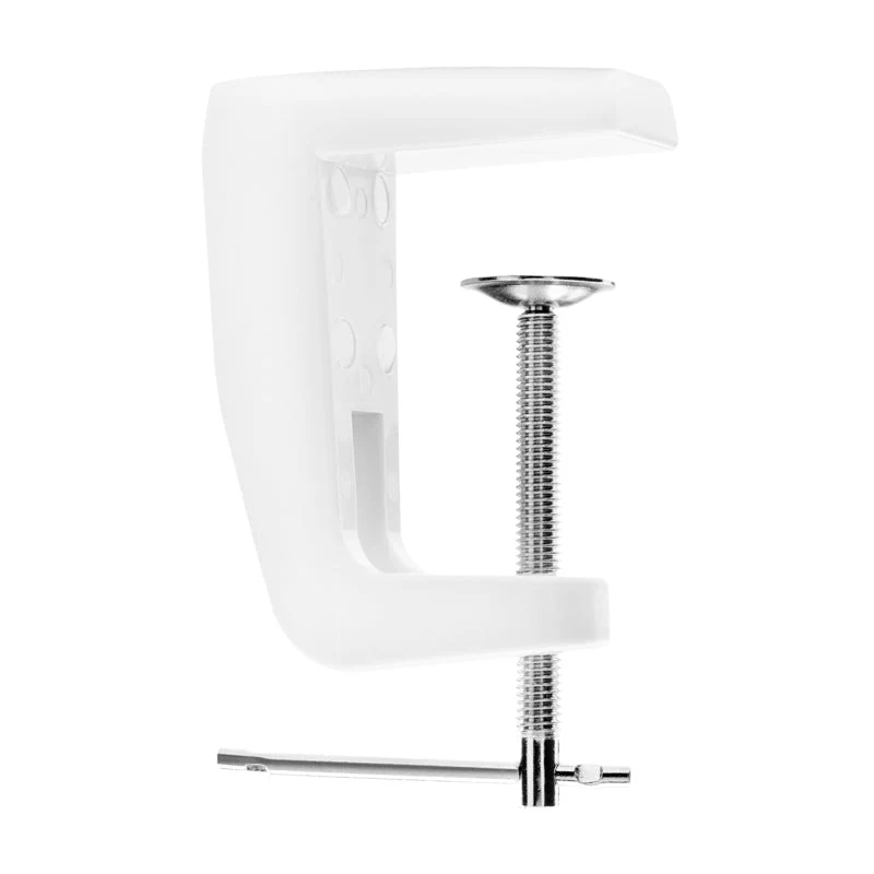 Support de lampe loupe blanche pour table
