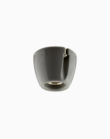 Support de lampe solide droit gris