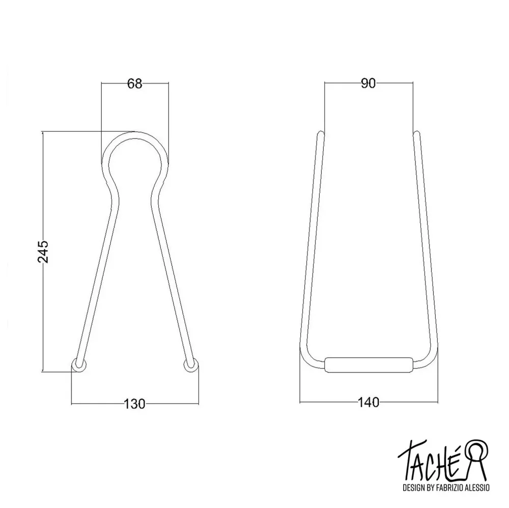 Taché, support pour ampoule - Poudre