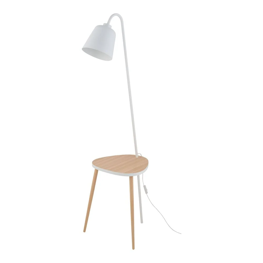 Lampadaire LAMI en métal E27 1L White TK Lighting