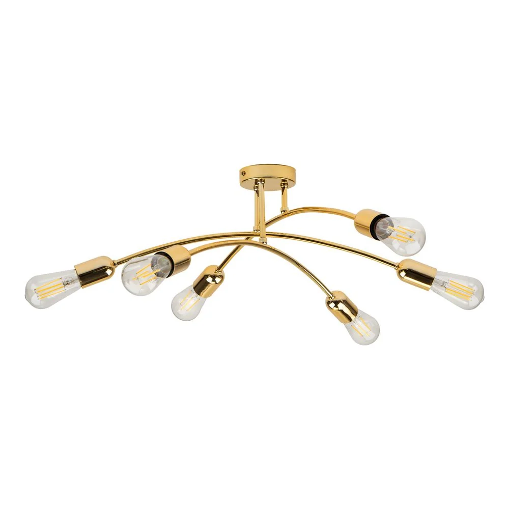 Plafonnier HELIX métal E27 6L TK Lighting