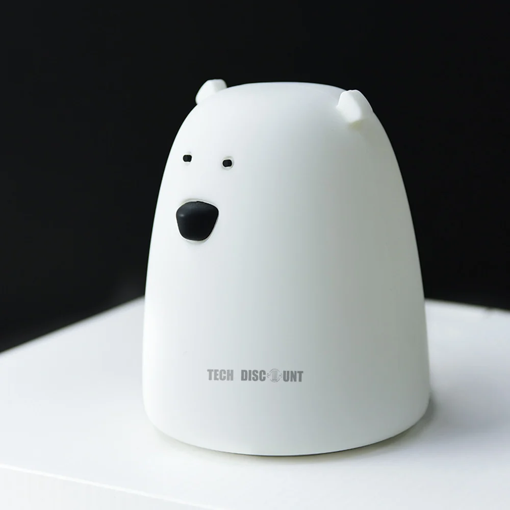Veilleuse LED Blanc Créative et mignonne Lumière douce pour la protection des yeux Lampe de chevet pour chambre à coucher
