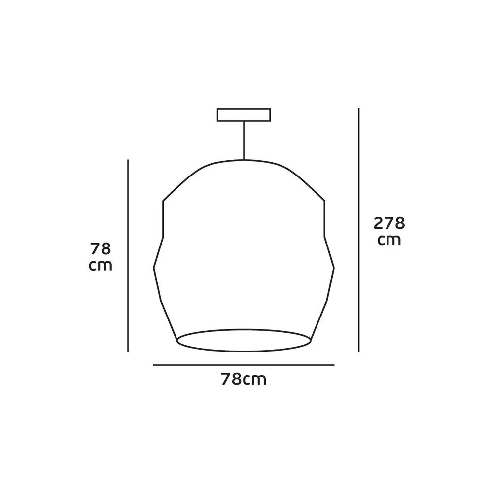 Suspension VK Leading Light E27, D 78 cm