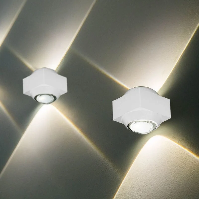 Applique Murale Led COB Double Faisceaux Corps Blanc VTAC