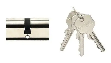 Cylindre Tech 5+ Nickelé varié avec Protection Antidérapante
