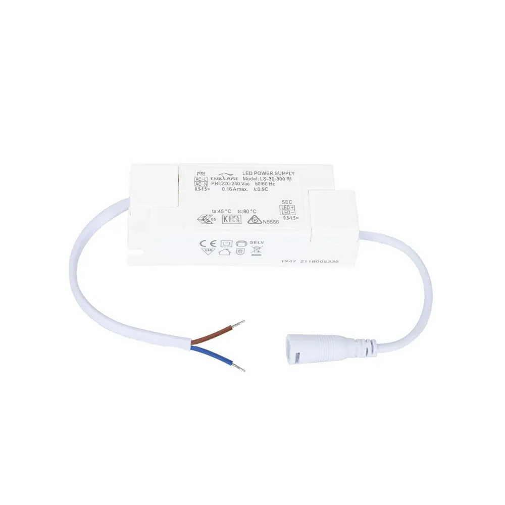 Alimentation EAGLERISE 220-240V Sortie 67-100V DC 300mA 30W Anti-scintillement LS-30-300RI résistant aux UV