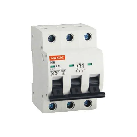 Disjoncteur domestique MAXGE Alpha+ 3 pôles 10A Courbe C 6kA