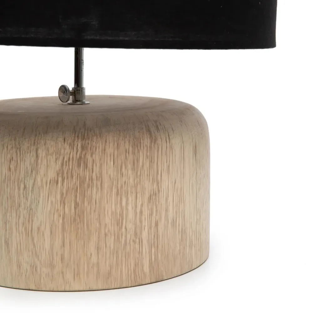 Teck Wood Table Lamp Base - Natural