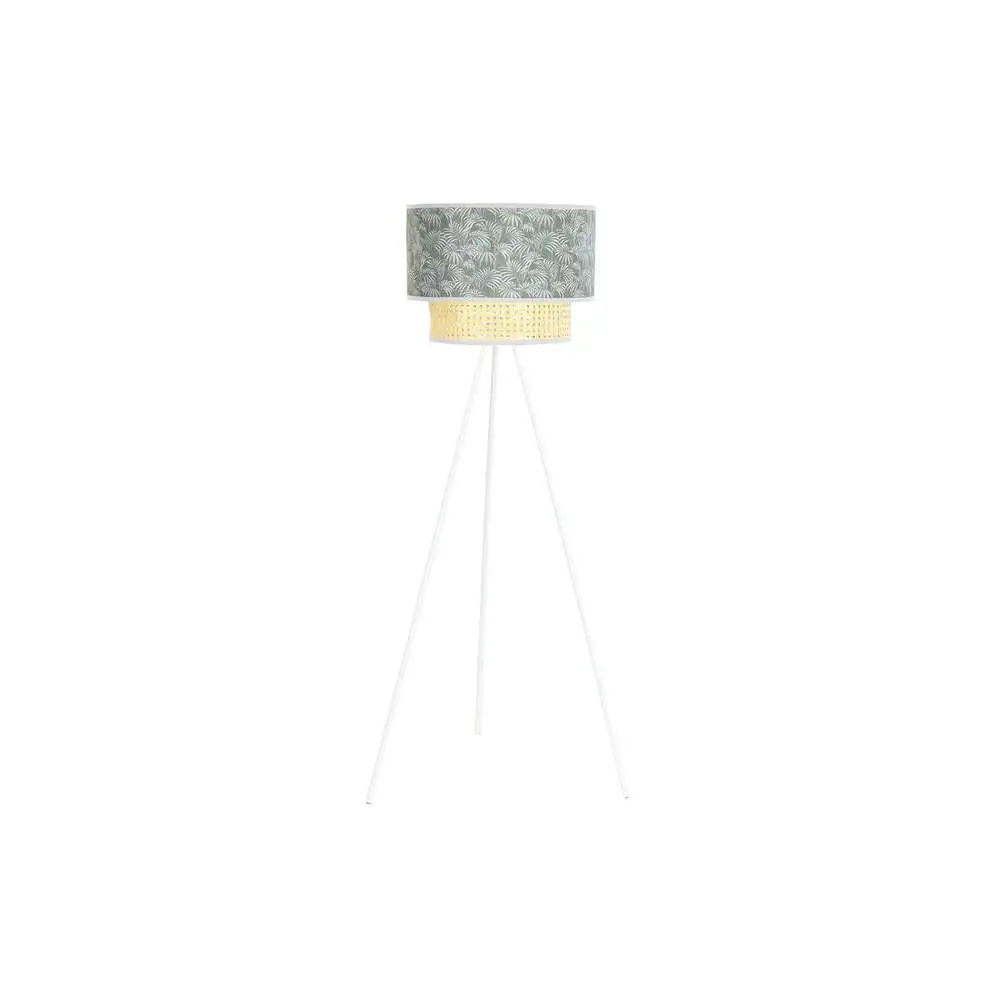 Lampe à lave Lampadaire DKD Home Decor Métal Tissu synthétique Blanc Vert 220 V 50 W (40 x