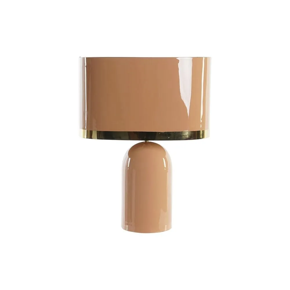 Desk lamp DKD Home Decor Pink Golden Metal Fer 50 W (37 x 21 x 52 cm)